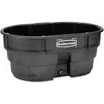 Rubbermaid FG424500BLA Stock Tank. 150 Gal Capacity. Plastic. Black - MadeInUSA