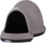 Petmate Indigo Dog House (Igloo Dog House. Made in USA with 90% Recycled Materials. All-Weather Protection Pet, Large