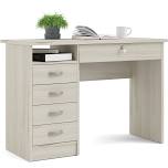 Walden Desk with 5 Drawers, Light Woodgrain Color, Truffle