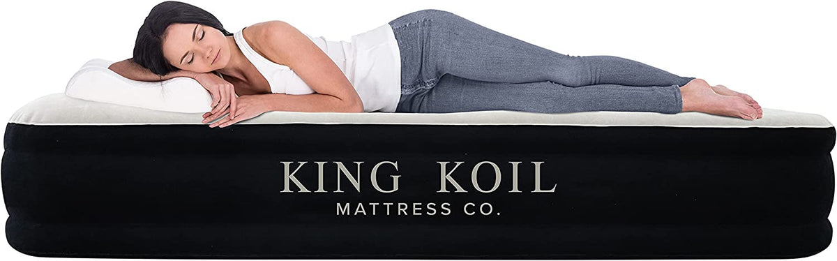 King Koil Luxury Air Mattress with High Speed Built-in Pump