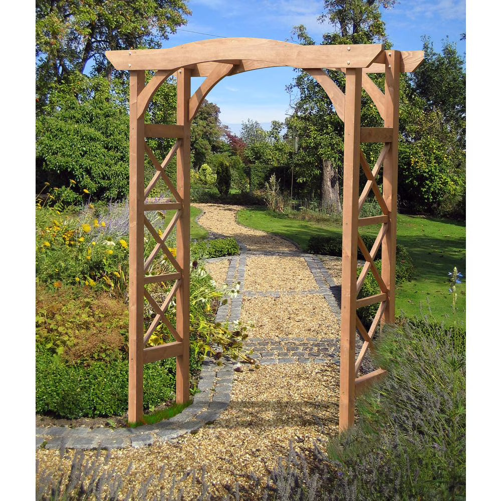 2026 NewNorthbeam Venice 79.5" Wood Arbor - Brown