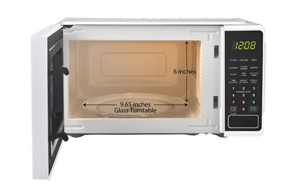 2026 NewMainstays 0.7 cu. ft. Countertop Microwave Oven, 700 Watts, White, New