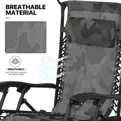 2026 NewMoNiBloom Zero Gravity Chairs Set of 2, Folding Outdoor Patio Beach Recliner with Canopy Shade & Headrest, Black