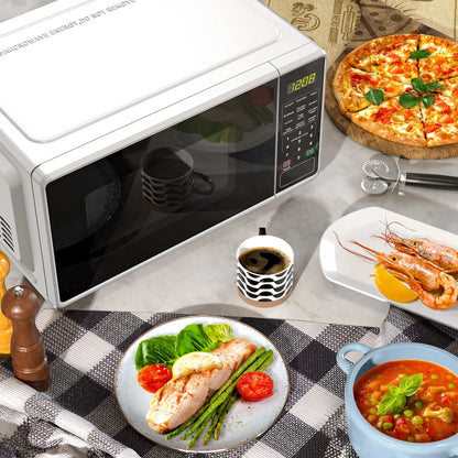 2026 NewMainstays 0.7 cu. ft. Countertop Microwave Oven, 700 Watts, White, New