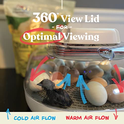 Harris Farms Nurture Right Egg Incubator for Hatching Chicks - Holds 22 Eggs
