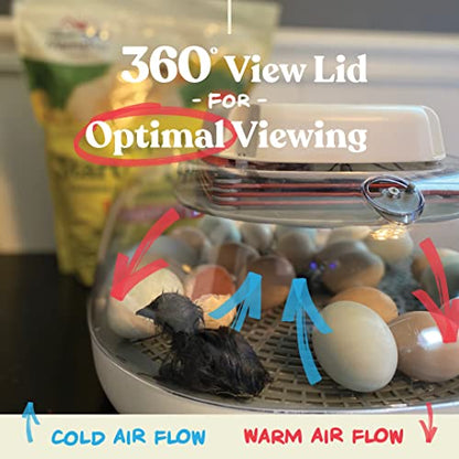 Harris Farms Nurture Right Egg Incubator for Hatching Chicks - Holds 22 Eggs