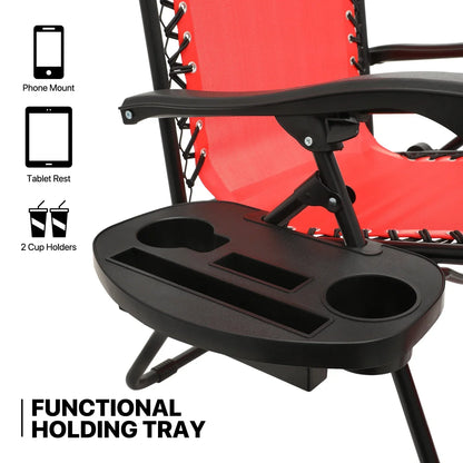 2026 NewMoNiBloom Zero Gravity Chairs Set of 2, Folding Outdoor Patio Beach Recliner with Canopy Shade & Headrest, Black