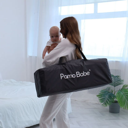 Pamo Babe Unisex Nursery Center Playard with Bassinet, Changing Table & Toys
