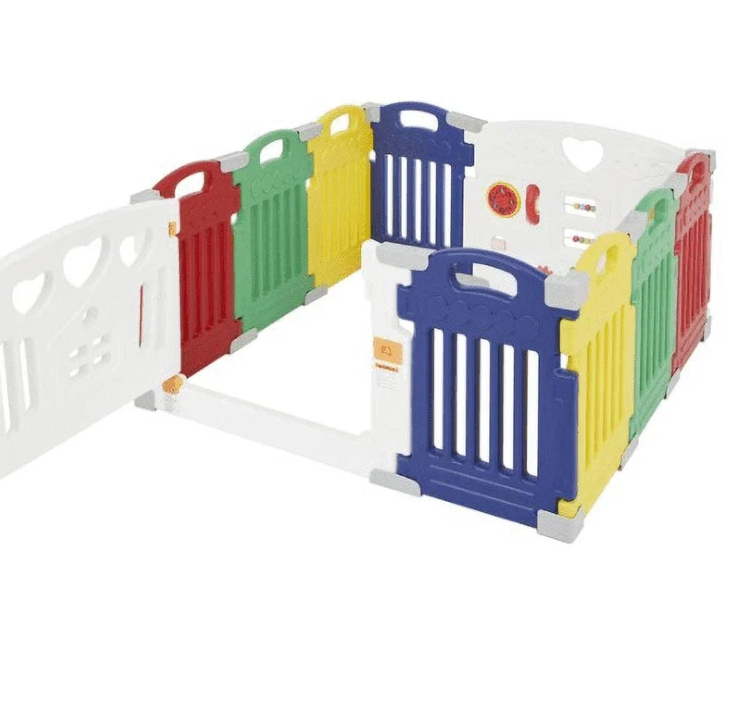 2026 NewDream On Me Imagination Station 10 Panel Playpen. (Model # 398-Multi)