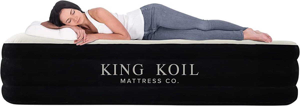 King Koil Luxury Air Mattress with High Speed Built-in Pump