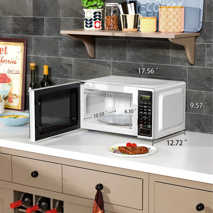 2026 NewMainstays 0.7 cu. ft. Countertop Microwave Oven, 700 Watts, White, New