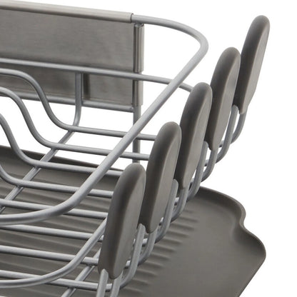2026 NewKitchenaid Stainless Steel Wrap Compact Dish Rack in Satin Gray