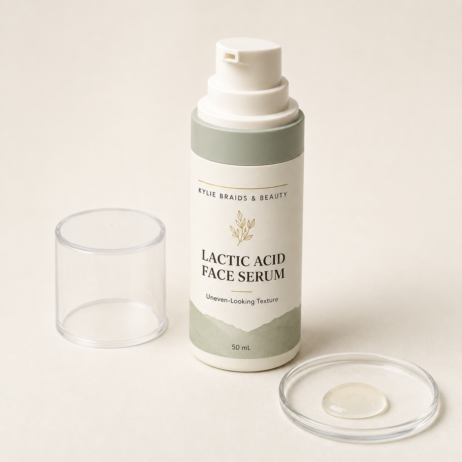 Kylie Braids & Beauty Lactic Acid Face Serum with texture detail