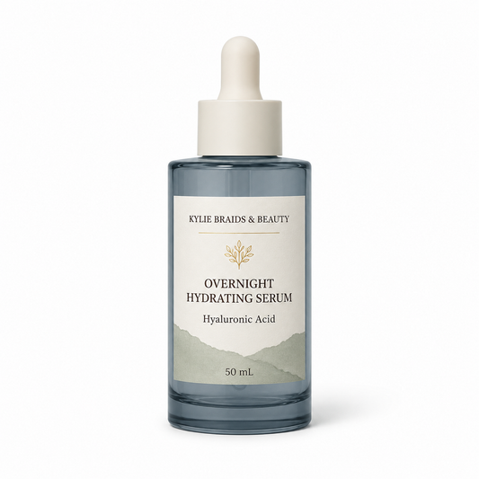 Kylie Braids & Beauty Overnight Hydrating Serum with Hyaluronic Acid, 50 mL, front view