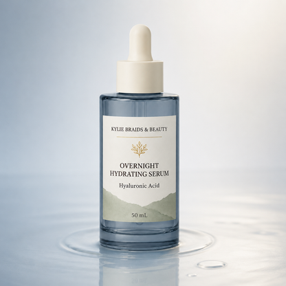Kylie Braids & Beauty Overnight Hydrating Serum with soft reflection