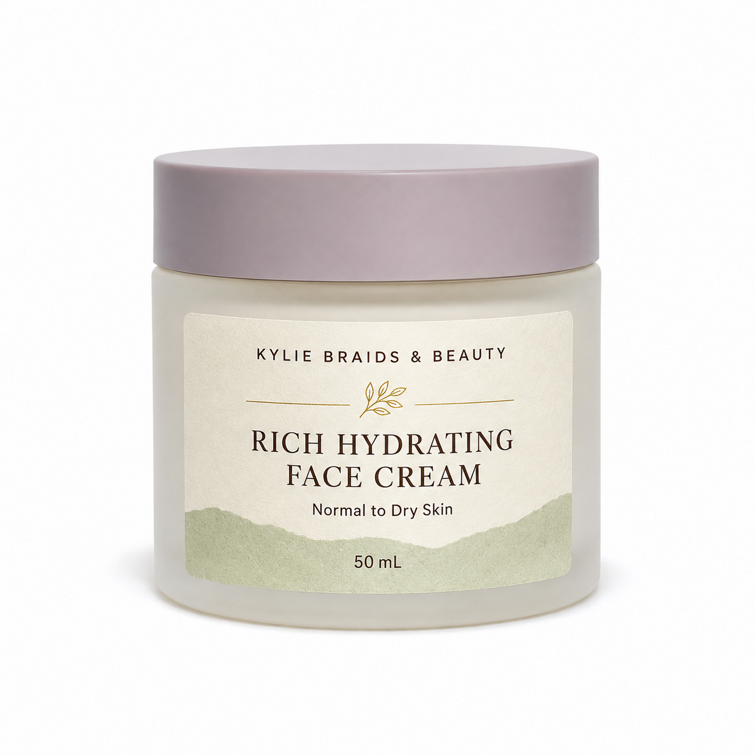 Kylie Braids & Beauty Rich Hydrating Face Cream for Normal to Dry Skin, 50 mL, front view