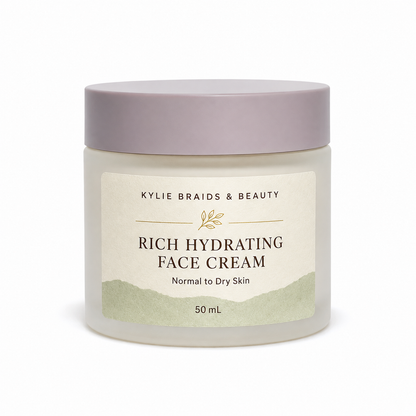 Kylie Braids & Beauty Rich Hydrating Face Cream for Normal to Dry Skin, 50 mL, front view