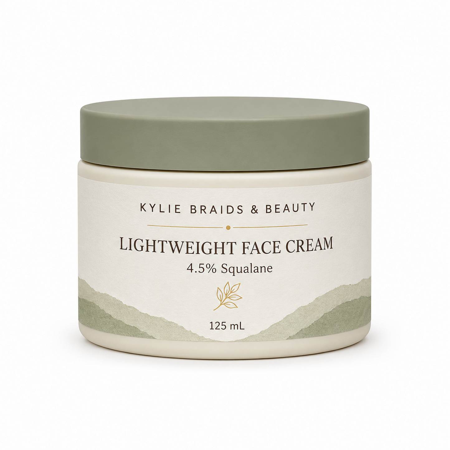 Kylie Braids & Beauty Lightweight Face Cream with 4.5% Squalane, 125 mL, front view