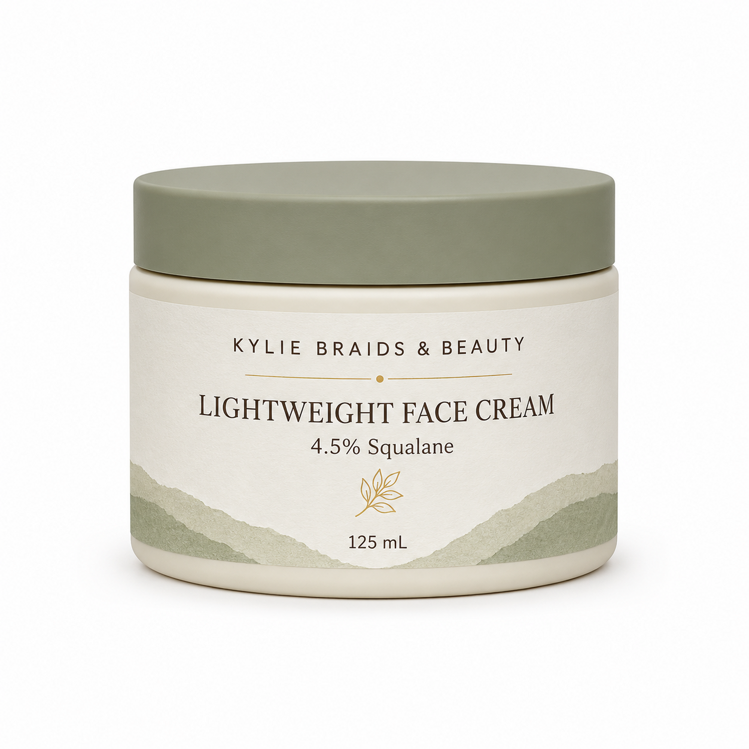 Kylie Braids & Beauty Lightweight Face Cream with 4.5% Squalane, 125 mL, front view