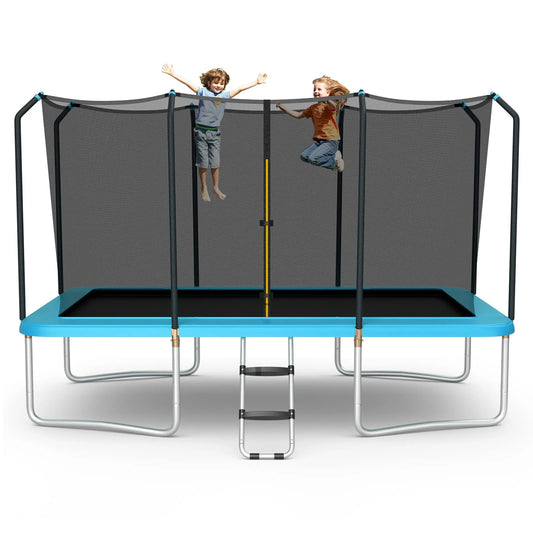 14 x 8FT Outdoor Kids Trampoline with Enclosure Net for Kids Adults