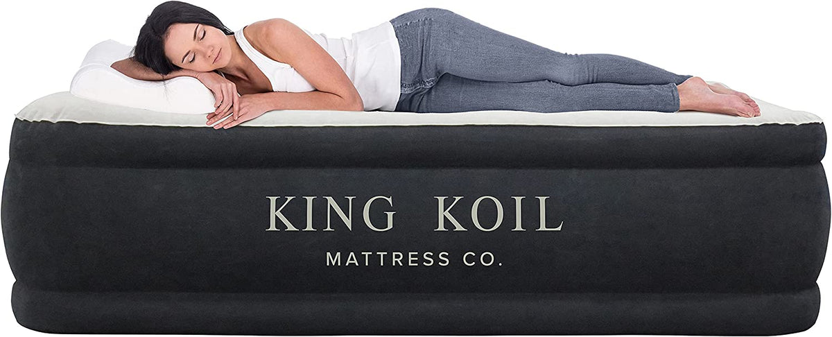 King Koil Luxury Air Mattress with High Speed Built-in Pump