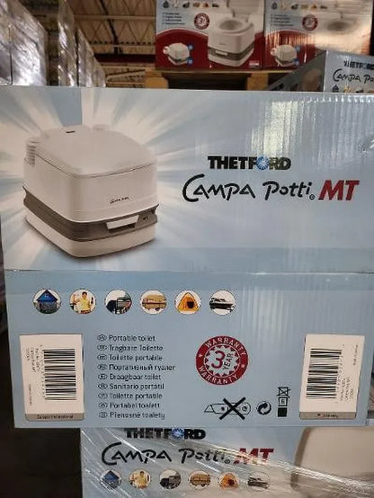 2026 NewThetford Campa-Potti MT, 4-gal Portable Toilet, Length 16.8 x Width 15.1 in x Height 13 in.