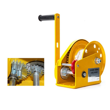 Small Winch Tractor,2600 LBS Portable Hand Crank Two-way Self-locking Manual Winch Household Small Winch Tractor ,Powerful Pulling Performance