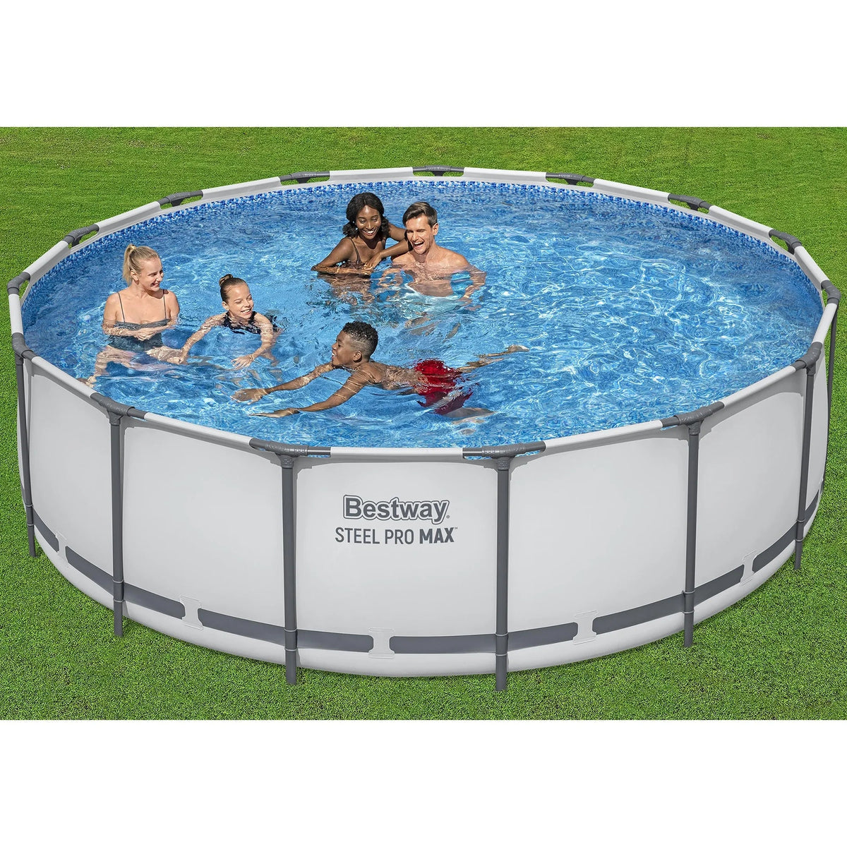 2026 NewBestway: Steel Pro MAX 15' X 48" Above Ground Pool Set - 4231 Gallon, Outdoor Family Pool, Corrosion & Puncture Resistant, Includes Filter, Pump, Ladder & Cover