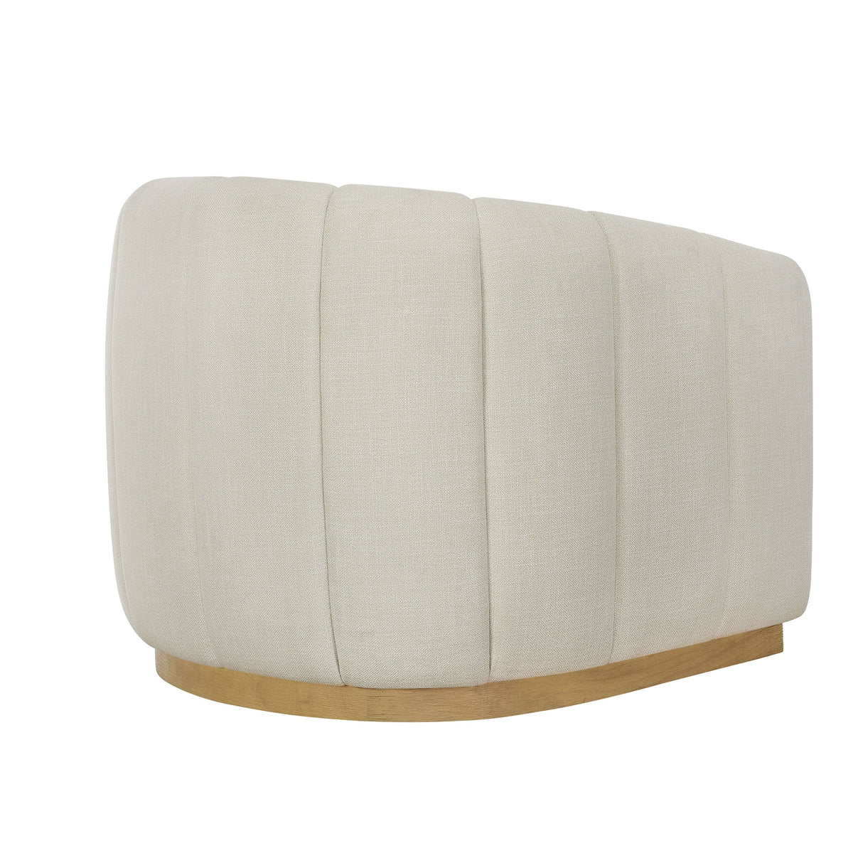 2026 NewBetter Homes & Gardens Lillian Accent Swivel Chair, Cream Linen