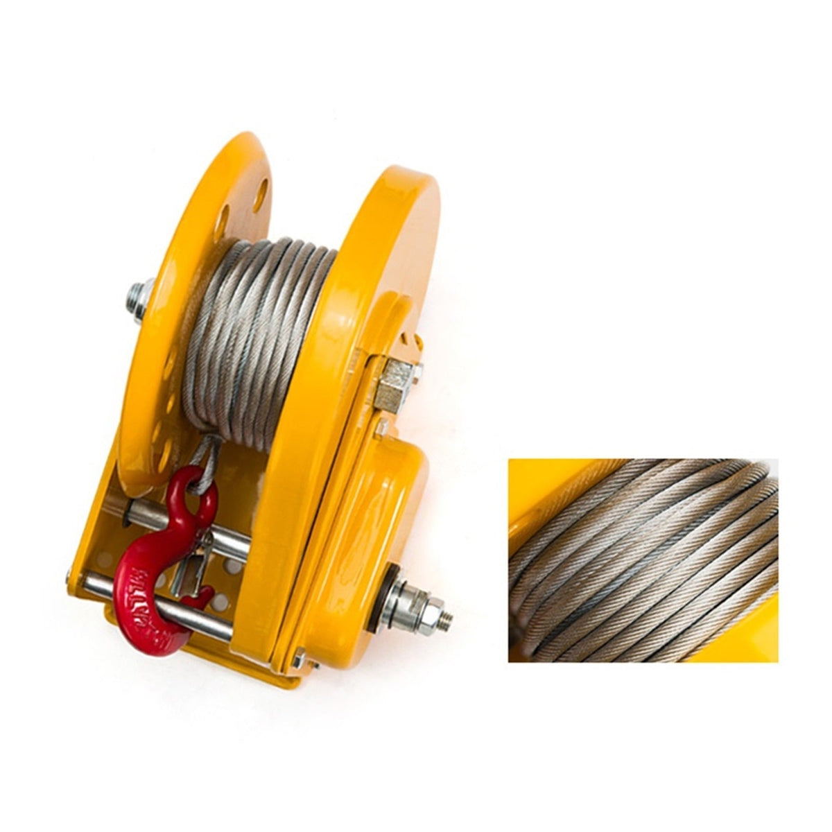 Small Winch Tractor,2600 LBS Portable Hand Crank Two-way Self-locking Manual Winch Household Small Winch Tractor ,Powerful Pulling Performance