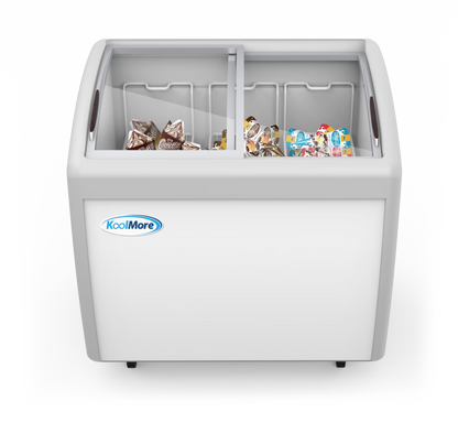 2026 NewKoolMore 40 in. Display Ice Cream Freezer - 9 Cu. ft.