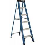 Louisville Ladder 6 ' Fiberglass Step, 10' Reach, 225 - Lb, Load Capacity, W - 3217 - 06