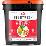 READYWISE - Chicken, Beef, Pork & Rice Emergency Food Supply Bucket, Premade, Freeze-Dried Survival Meals, 25-Year Shelf Life, Camping & Hiking