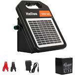 Andmon 10 Miles Solar Electric Fence Charger with Day or Night Mode