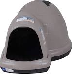 Petmate Indigo Dog House (Igloo Dog House. Made in USA with 90% Recycled Materials. All-Weather Protection Pet, 90-125 lbs