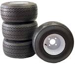 4 - Pk Golf Cart Tire Rim Mounted 18 - 850 - 8 18X8.50 - 8 18 x 8.5 x 8 White 4 Lug Hole