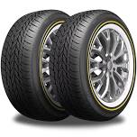 2 Vogue Tyres Custom Built Radial 235/55R17 99H White/Gold Sidewall Tires 460AA 0.3080.931 / 235/55/17 / 2355517