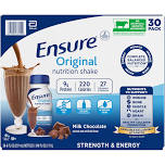 Ensure Original Nutrition Shake, Milk Chocolate, 8 Fl. Oz, 30 - Pack
