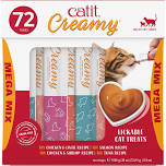 Catit Creamy Lickable Cat Treats Mega Mix, 72 - Count