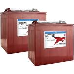 Trojan T - 105 6V Volt Deep Cycle Golf Cart, Solar, Marine, RV and Industrial Use Battery - 2 Pack